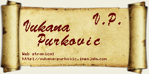 Vukana Purković vizit kartica